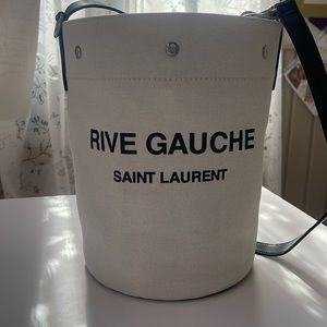 Saint Laurent Rive Gauche bucket shoulder bag. NWOT